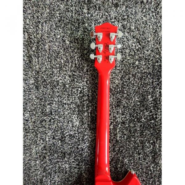 Custom Gretsch G6199 Billy-Bo Jupiter Thunderbird Black Red Authorized Bridge Guitar #5 image