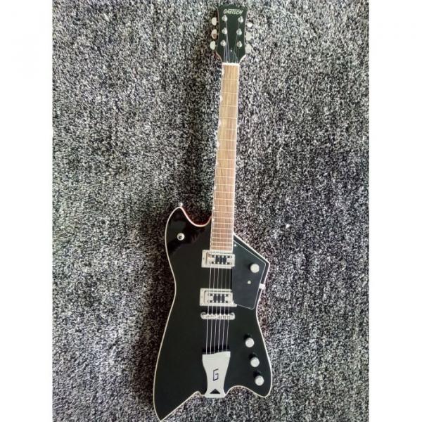 Custom Gretsch G6199 Billy-Bo Jupiter Thunderbird Black Red Authorized Bridge Guitar #11 image