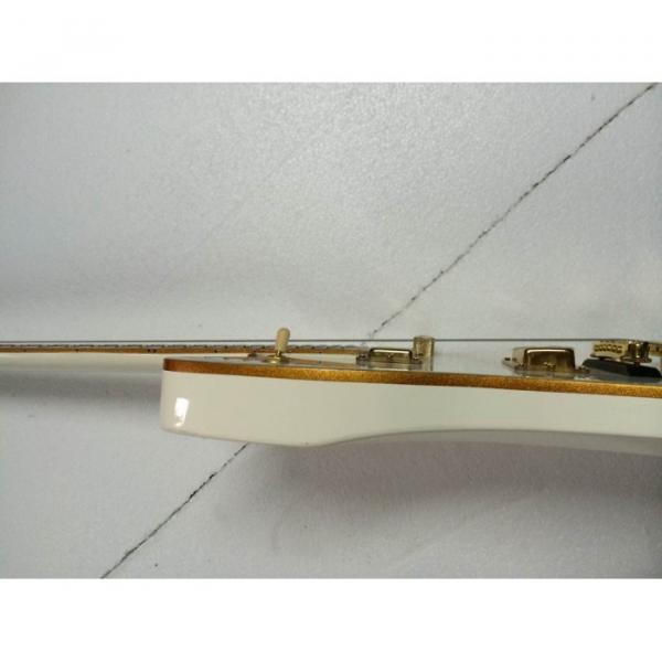 Custom Gretsch G6199 Billy-Bo Jupiter Thunderbird Aged Cream White Authorized Bridge Guitar #12 image