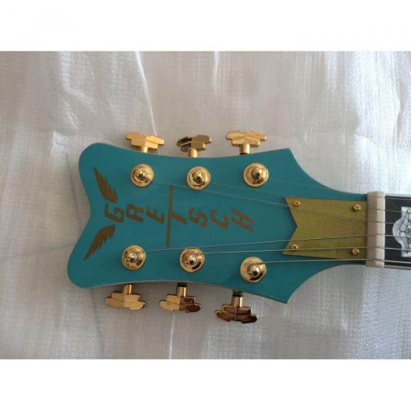 Custom Blue Gretsch G5810 Bo Diddley Electric Guitar Cigarette Box #8 image