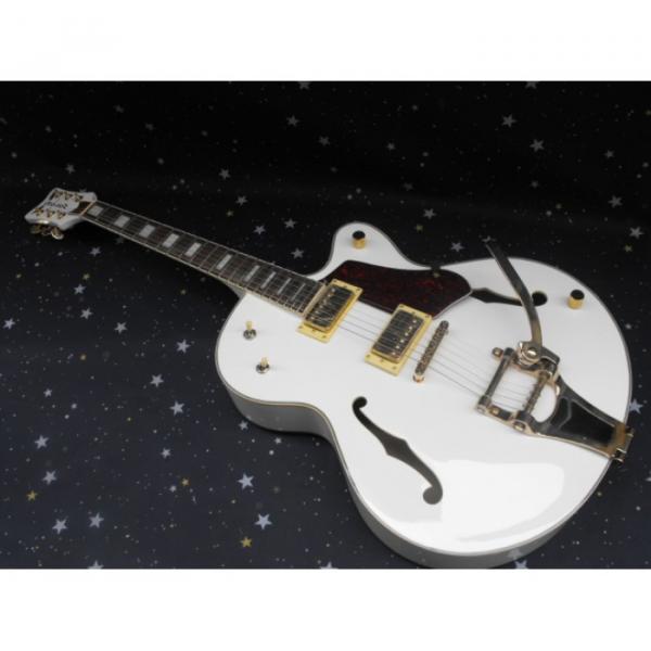 Custom Gretsch Falcon Nashville White Guitar #4 image