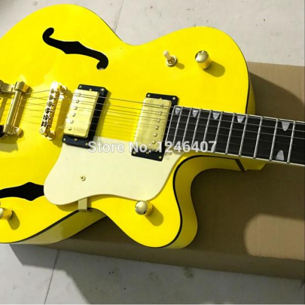 Custom G6120 Gretsch Yellow Monaco Electric Guitar #7 image
