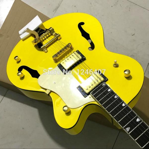 Custom G6120 Gretsch Yellow Monaco Electric Guitar #8 image
