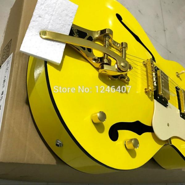 Custom G6120 Gretsch Yellow Monaco Electric Guitar #9 image