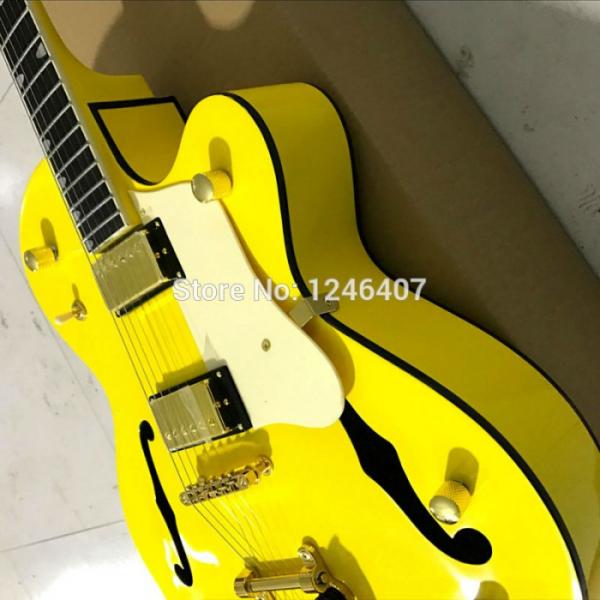 Custom G6120 Gretsch Yellow Monaco Electric Guitar #10 image