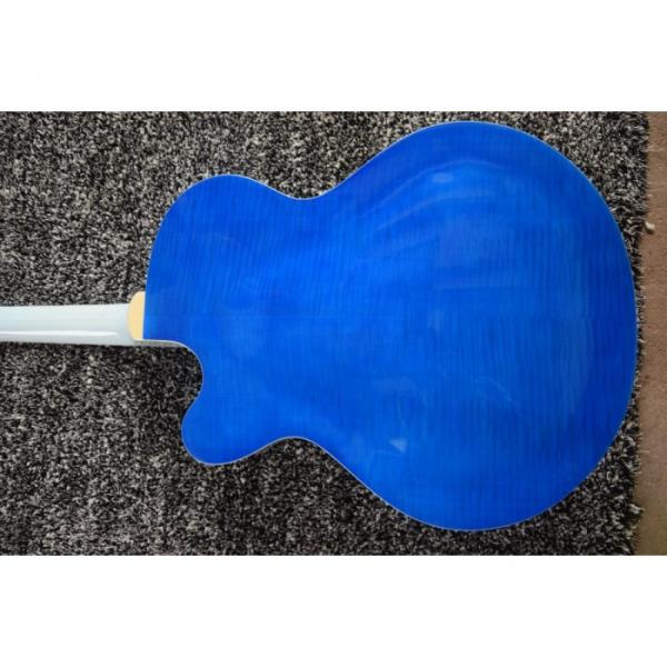 Custom 6120 Blue Tiger Maple Top Gretsch 6 String Electric Guitar #13 image