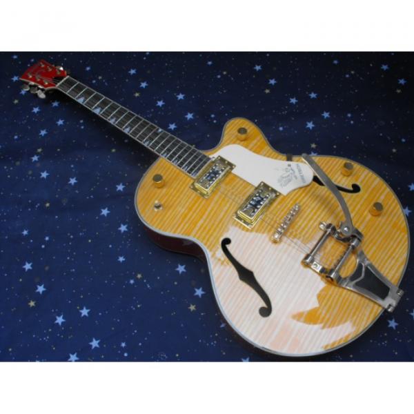 Custom G6120 Gretsch Yellow Brown Guitar #1 image