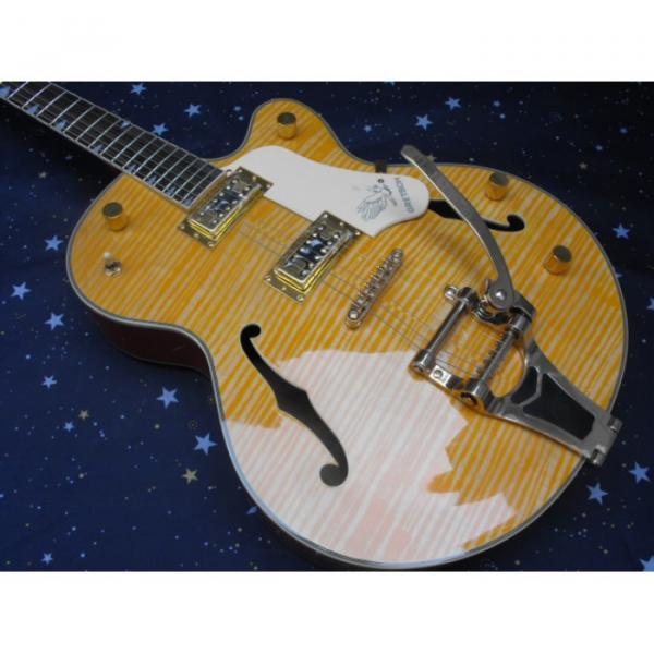 Custom G6120 Gretsch Yellow Brown Guitar #4 image