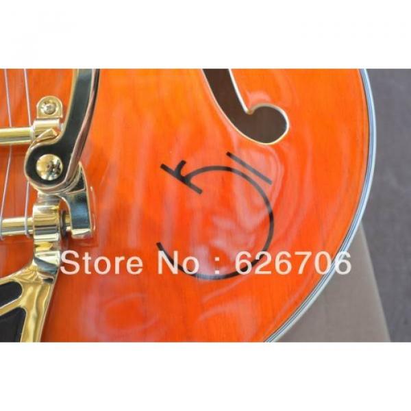 Custom G6120 Gretsch Left Handed Orange Electric Guitar #8 image