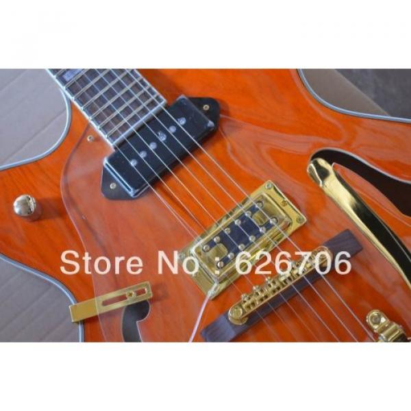 Custom G6120 Gretsch Left Handed Orange Electric Guitar #9 image