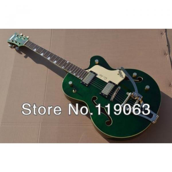 Custom Gretsch Brian Setzer 6210 Green Irish Bono Jazz Guitar #1 image
