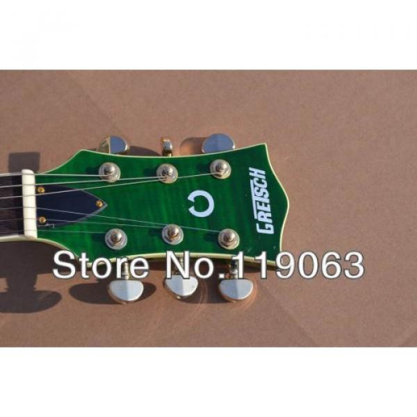 Custom Gretsch Brian Setzer 6210 Green Irish Bono Jazz Guitar #8 image