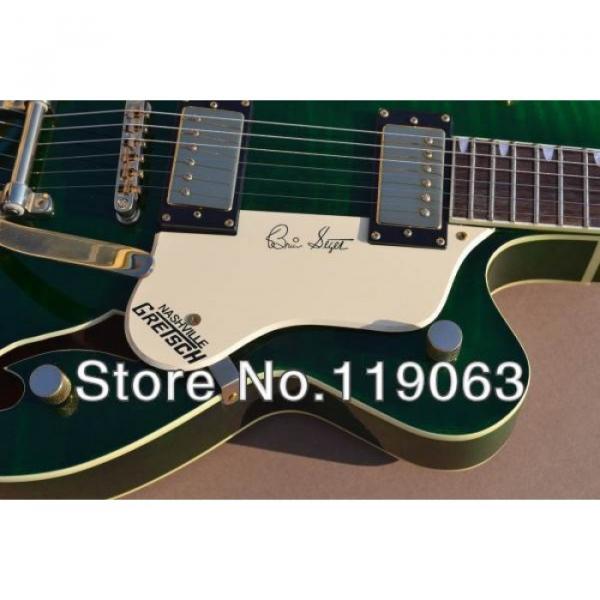 Custom Gretsch Brian Setzer 6210 Green Irish Bono Jazz Guitar #10 image
