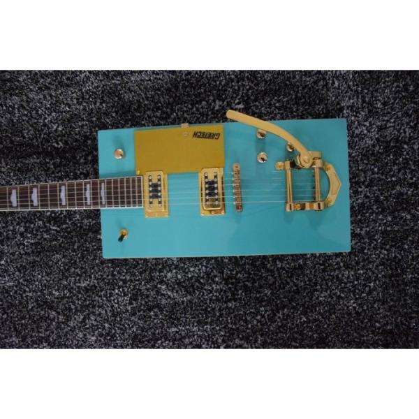 Custom Built Blue Gretsch G5810 Bo Diddley Electric Guitar Cigarette Box #6 image