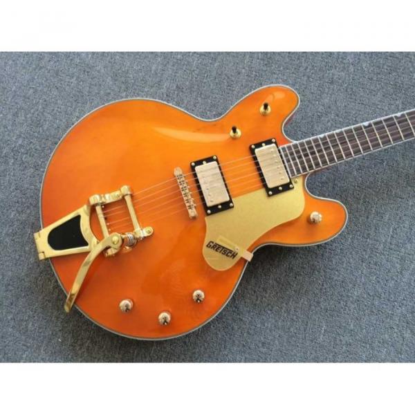 Custom Build Gretsch G6136TBK Orange Falcon Bigsby Guitar #6 image