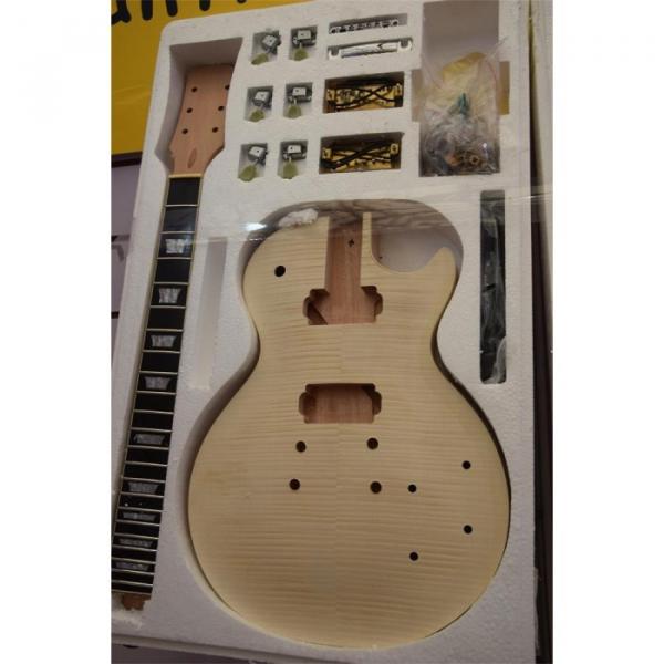 Custom Shop Unfinished guitarra Standard Flame Tiger Maple Top Guitar Kit #2 image
