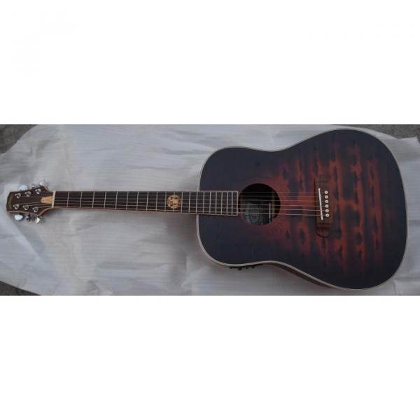 Custom Shop Jack Daniels Dark Acoustic Guitar with Fishman EQ #6 image