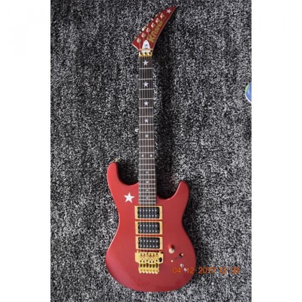 Custom Shop EVH Kramer Metallic Burgundy Electric Guitar #7 image