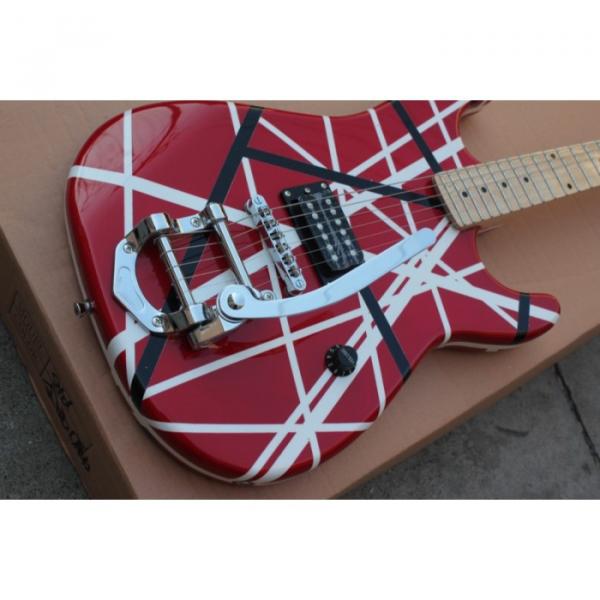 Custom Shop EVH Bigsby 5150 Black White Stripes Kramer Electric Guitar #7 image