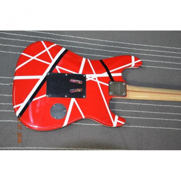 Custom Built EVH 5150 Red White Black Stripe Kramer Electric Guitar #6 image