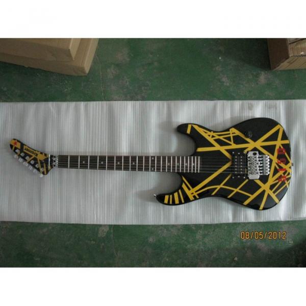 Custom Shop EVH 5150 Yellow Black Electric Guitar #6 image