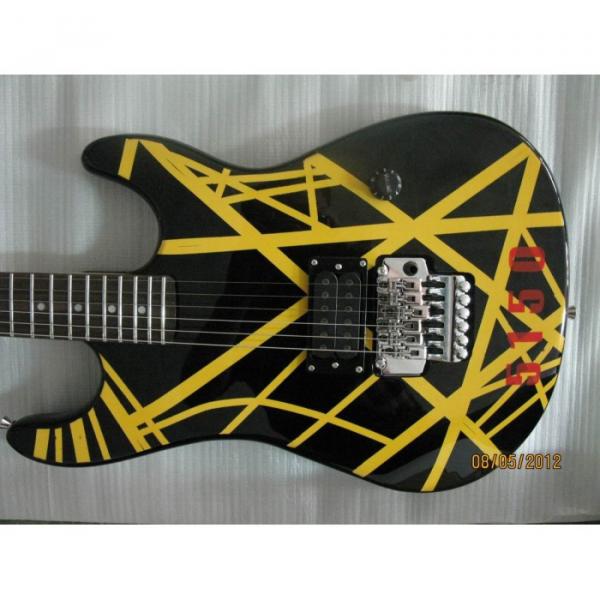 Custom Shop EVH 5150 Yellow Black Electric Guitar #7 image