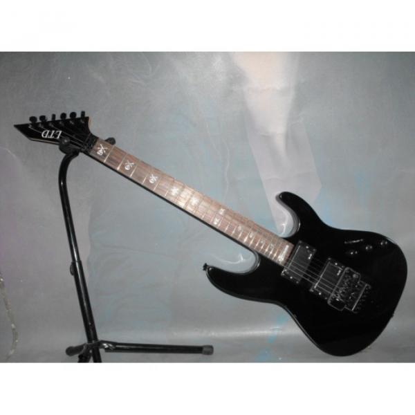 Custom Shop LTD Jet Black Electric Guitar #7 image