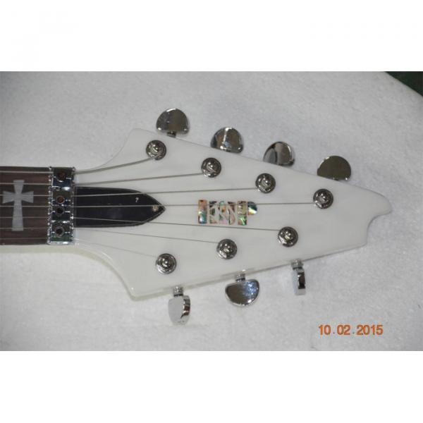 Custom Shop White Crying Star ESP 7 String Electric Guitar #9 image
