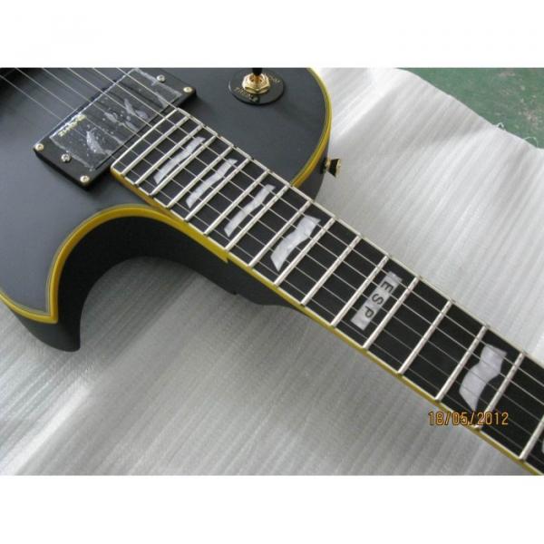 ESP Matt Finish Black Custom Electric Guitar #6 image