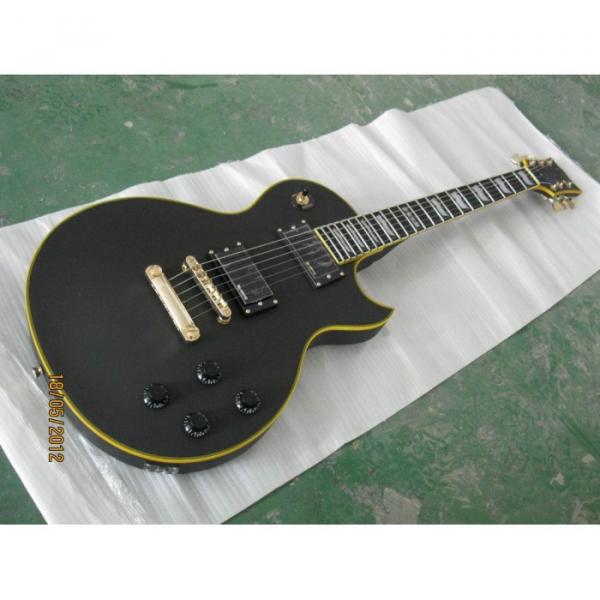 ESP Matt Finish Black Custom Electric Guitar #7 image