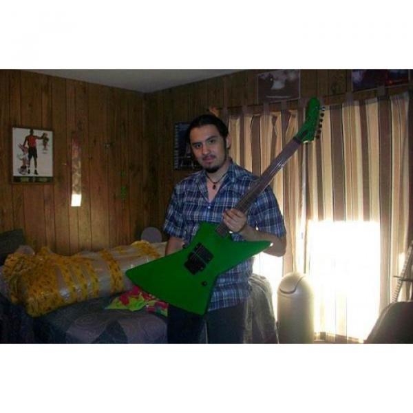 Custom Shop Korina ESP James Hetfield Green Explorer Guitar #1 image