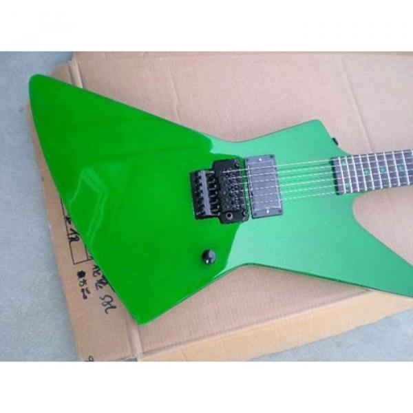 Custom Shop Korina ESP James Hetfield Green Explorer Guitar #5 image