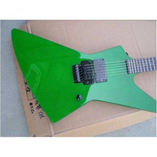 Custom Shop Korina ESP James Hetfield Green Explorer Guitar #6 image