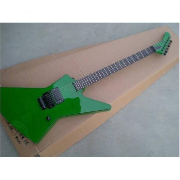 Custom Shop Korina ESP James Hetfield Green Explorer Guitar #8 image