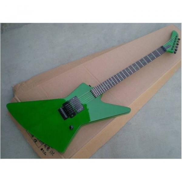 Custom Shop Korina ESP James Hetfield Green Explorer Guitar #11 image