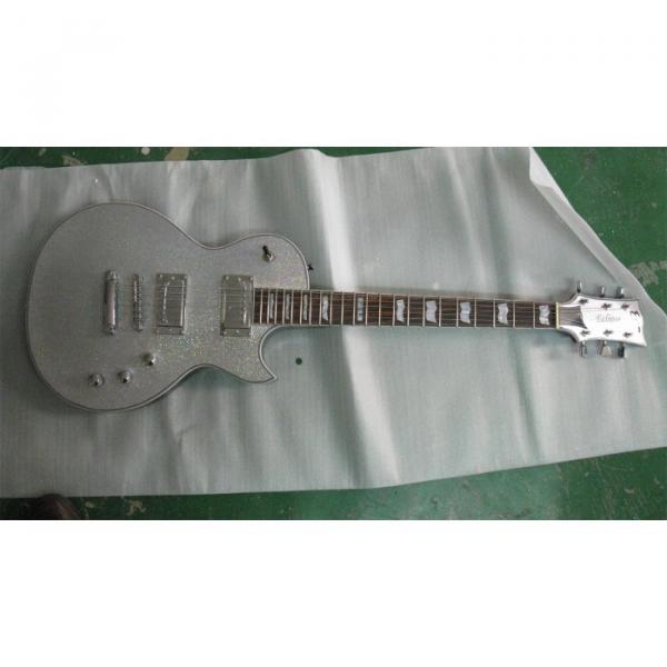 Custom Shop ESP Silver Dust Sparkle Electric Guitar #7 image
