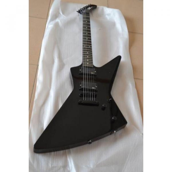 Custom Shop Explorer ESP Korina Black Electric Guitar MX250 #6 image