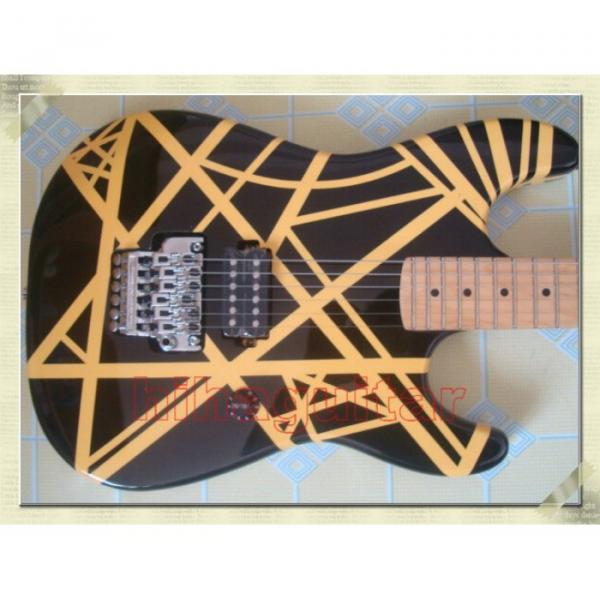 Custom Shop Charvel Black Yellow Electric Guitar #11 image