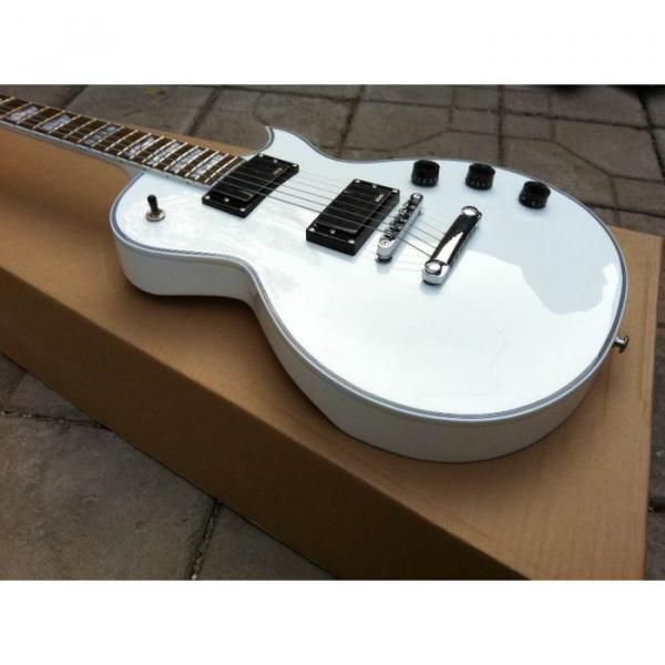 Custom Shop ESP Eclipse White Electric guitar #9 image