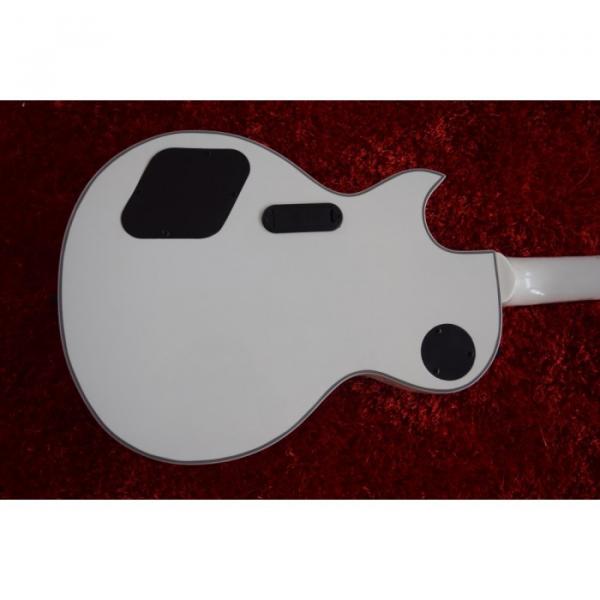 Custom Shop ESP Metallica James Hetfield Iron Cross  Snow White w/ Stripes Graphic Electric Guitar #6 image