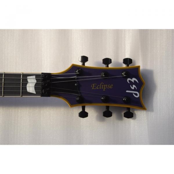 Custom Shop ESP Eclipse Purple Matte Electric guitar #9 image