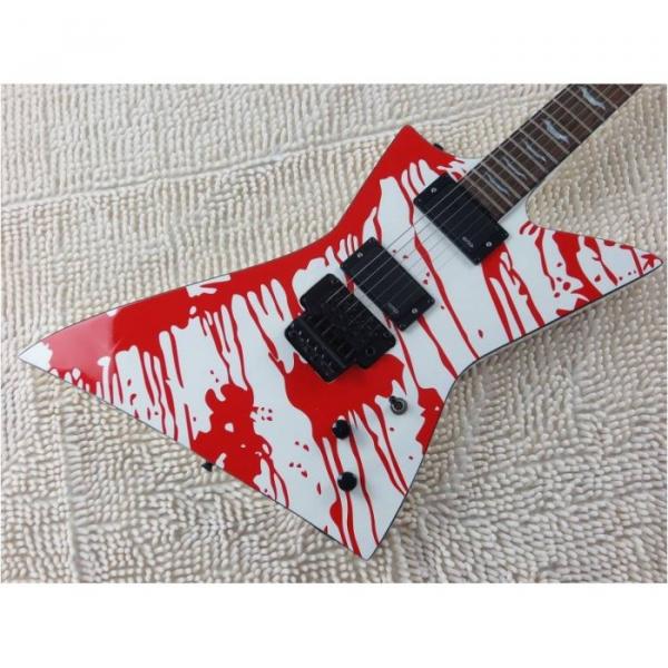 Custom Shop Dan Jacobs LTD ESP Blood Spatter Electric Guitar Authorized EMG Pickups #9 image