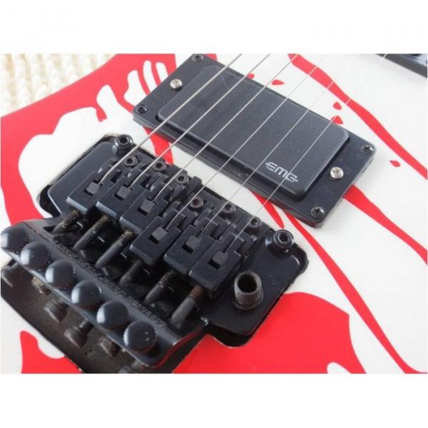 Custom Shop Dan Jacobs LTD ESP Blood Spatter Electric Guitar Authorized EMG Pickups #10 image