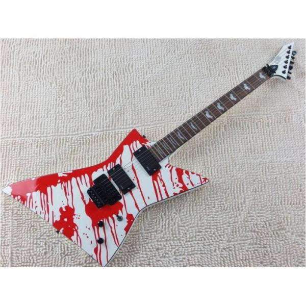 Custom Shop Dan Jacobs LTD ESP Blood Spatter Electric Guitar Authorized EMG Pickups #12 image