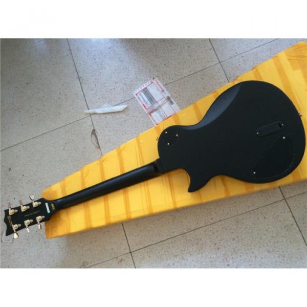 Custom Shop Eclipse ESP Matte Black Gold Hardware Electric Guitar #6 image
