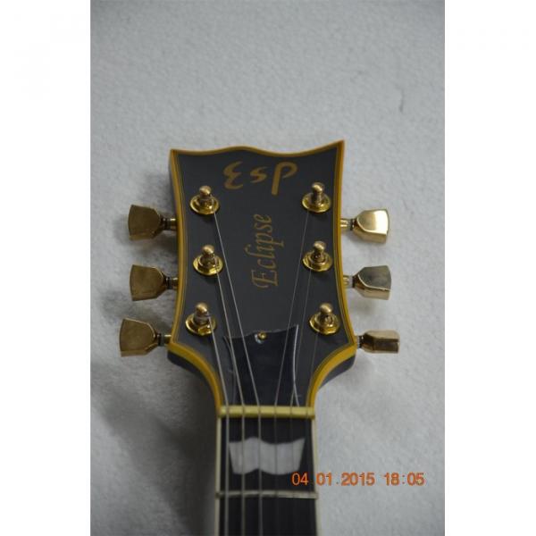 Custom Shop Eclipse ESP Matte Black Electric Guitar #6 image