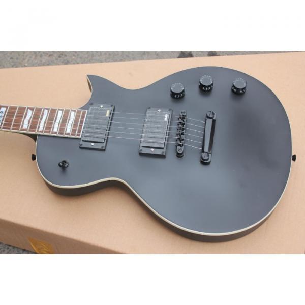 Custom Shop Eclipse ESP Matte Black Electric Guitar #6 image