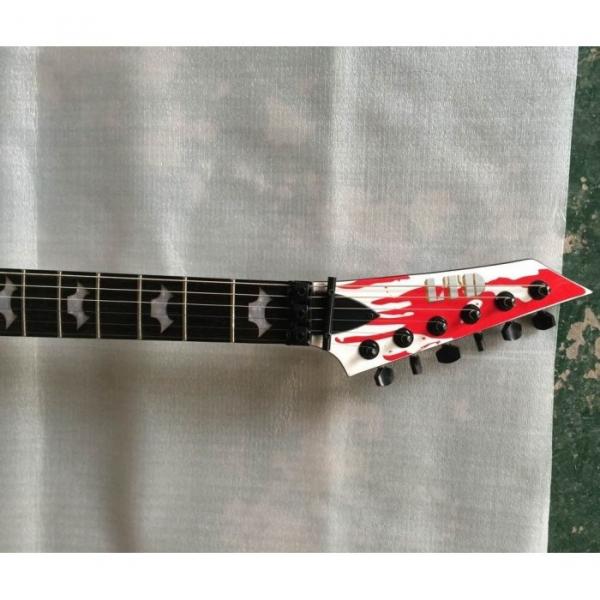 Custom Shop Dan Jacobs Flying V ESP LTD Blood Spatter Guitar #10 image