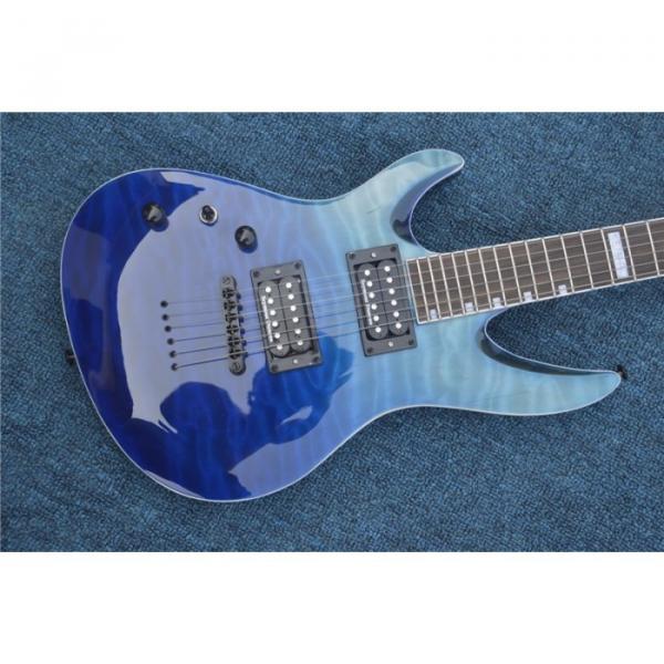 Custom Shop Blue Veneer Quilted Maple Top Electric Guitar #7 image