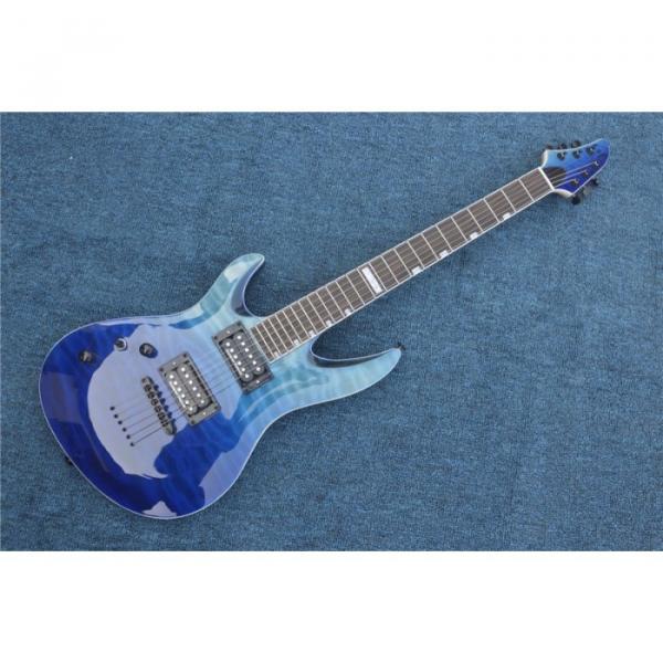 Custom Shop Blue Veneer Quilted Maple Top Electric Guitar #9 image